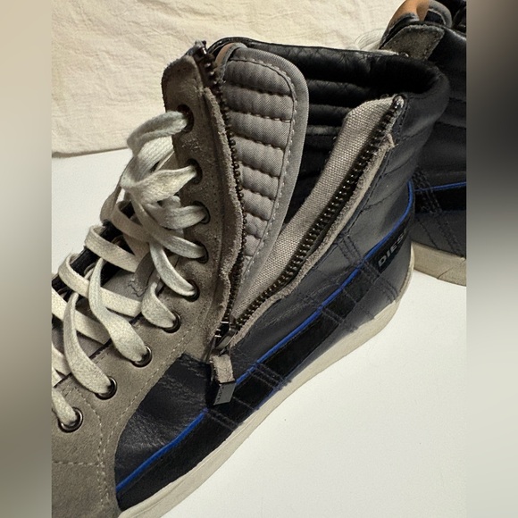 Diesel D-Velows Zipper High-Top Sneakers - Picture 8 of 14